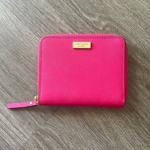 Hot pink kate spade wallet